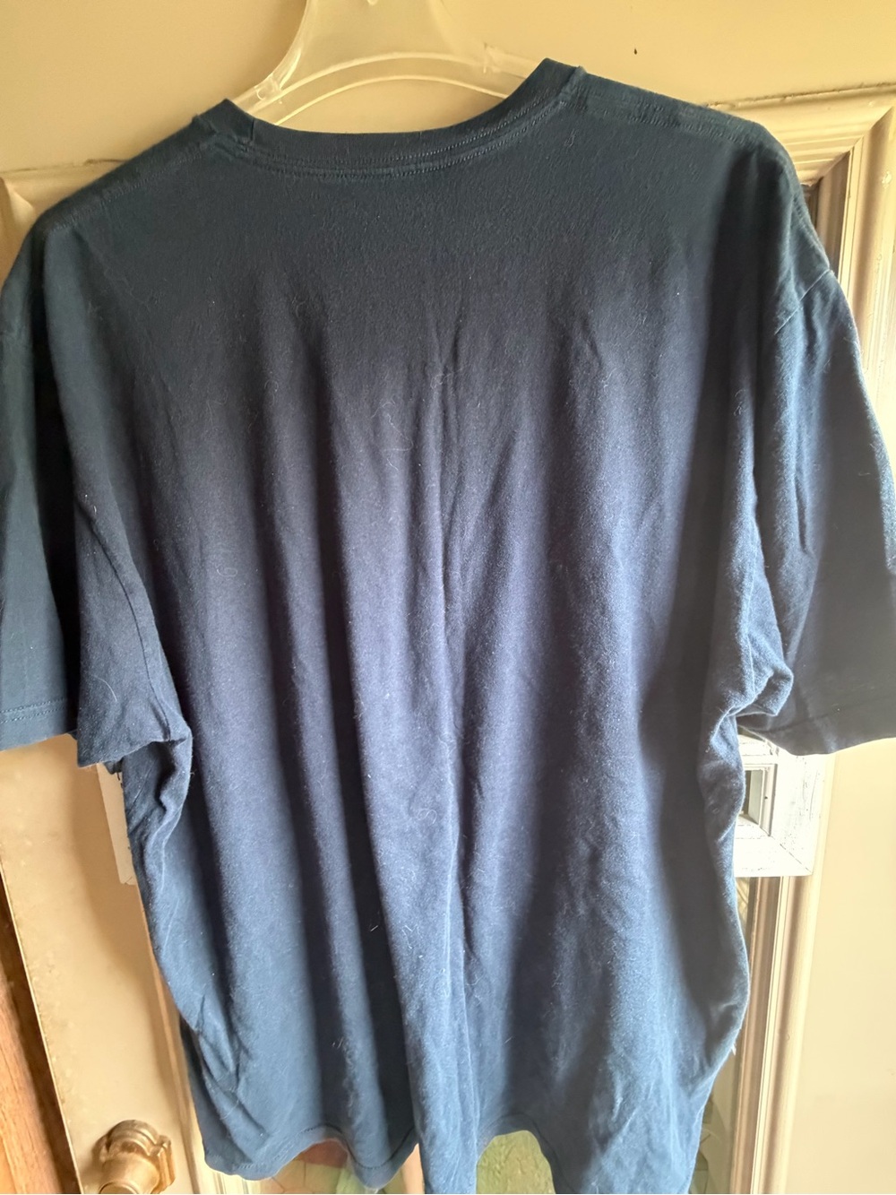 Dark Blue Graphic Tee with Starry Rainbow Nyan Cat Print - Picture 3 of 3